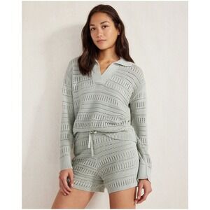 Haven Well Within Knit Set Sweater Top & Shorts Women's Medium Loungewear